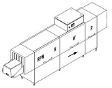 Машина для мойки ящиков DIHR VX 351 HD DX+DDE+XP