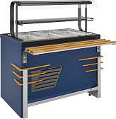 Прилавок холодильный Refettorio Case RC11A (h=100 мм на 2 GN 1/1)