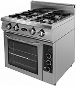 Плита газовая Grill Master Ф4ПДГ/800 (с электрической духовкой)
