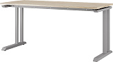 Стол офисный КОБОР L1-140/70 aluminum/natural