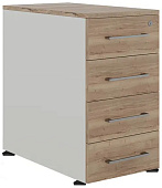 Тумба приставная КОБОР TS4-40/60 white/natural