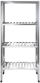 Стеллаж кухонный с решетчатыми полками Luxstahl СРРП-1800x1400x600