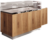 Витрина кондитерская Finist GLASSIER SLIDE DUO LUX GSDL-14/65/3