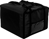 Термосумка Luxstahl 1613 (420х420х300 мм, на 5-6 пицц, фольгированная с вентиляцией, черная)