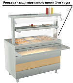 Защитное стекло ATESY для полки 1-го яруса (1500 мм) 295074