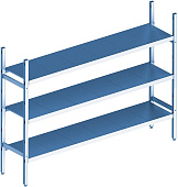 Стеллаж модульный базовый POLAIR LOAD.ME INOX 18AL.3IN50.08B