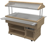 Салат-бар охлаждаемый Gastrolux WoodLine ПО-127/ПН/W