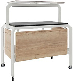 Стол нейтральный Кобор AN220 white/natural/black