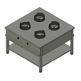 Плита газовая Вулкан KSW 04 8791 WOK