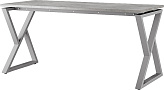 Стол офисный КОБОР W-140/70 aluminum/chicago