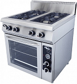 Плита газовая Grill Master Ф4ПДГ/800 (с газовой духовкой)