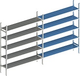 Стеллаж модульный линейный дополнительный POLAIR LOAD.ME INOX 16AL.5IN40.07Е