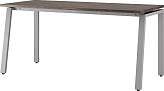 Стол офисный КОБОР AB-140/70 aluminum/charlston