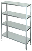 Стеллаж кухонный Марихолодмаш С-4-0,6/1,5/1,8 нерж. сталь
