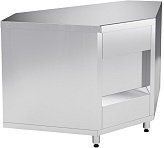 Прилавок угловой Марихолодмаш ПУ-90-В без направляющих