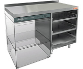 Стол открытый HICOLD НБМКБКП-12/5БЛ (Увеличенная столешница)