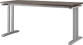Стол офисный КОБОР T-120/60 aluminum/charlston