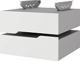 Тумба подвесная КОБОР T-2 aluminum/premium